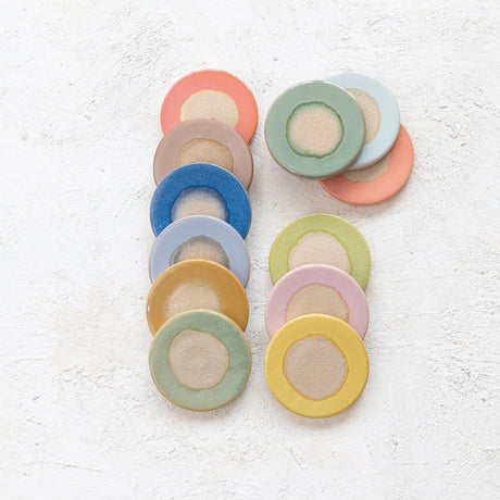 Pastel Stoneware Agate Inspired Trivet Coaster