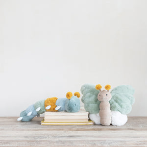 Butterfly Plush - Green/White