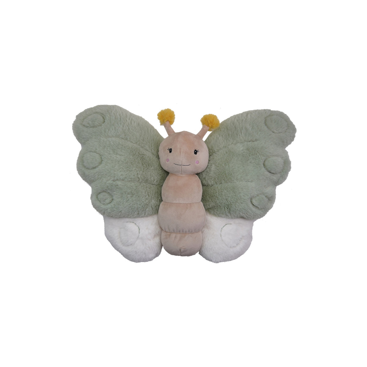 Butterfly Plush - Green/White