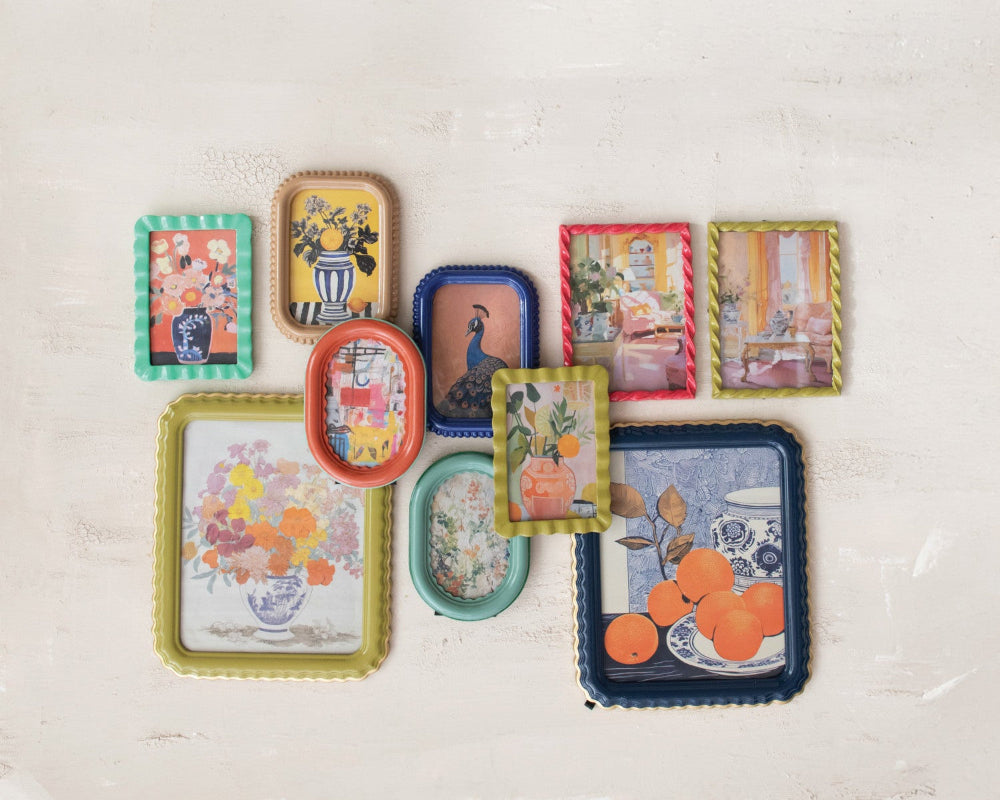 Colorful Photo Frame (Hangs or Sits)