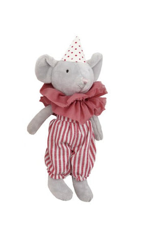 Plush Animal in Ruffle Collar & Clothes