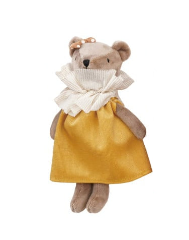 Plush Animal in Ruffle Collar & Clothes