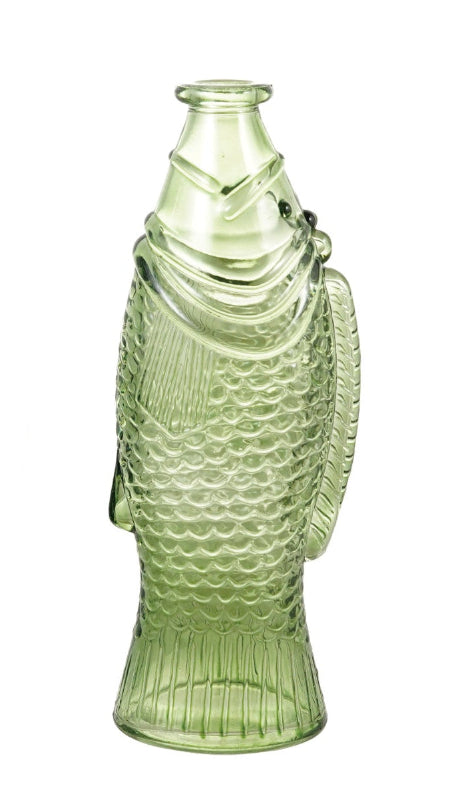 Fish Shaped Glass Bottle Vase