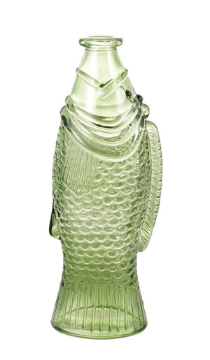 Fish Shaped Glass Bottle Vase