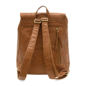 Vegan Leather Rhetta Backpack - Tan