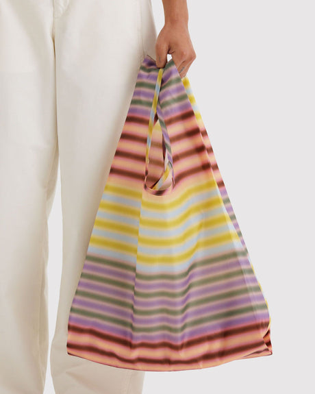 Standard Baggu Reusable Shopping Bag - Gradient Stripe Multi