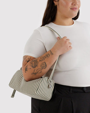 Nylon Loaf Bag - Sage Stripe
