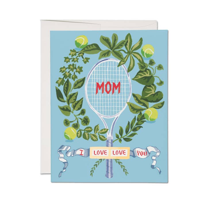 Love Love Tennis Mother's Day Card