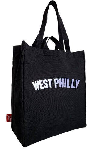 West Philly Embroidered Black Tote Bag