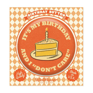 Vintage Style Fun Birthday Button Party Favor