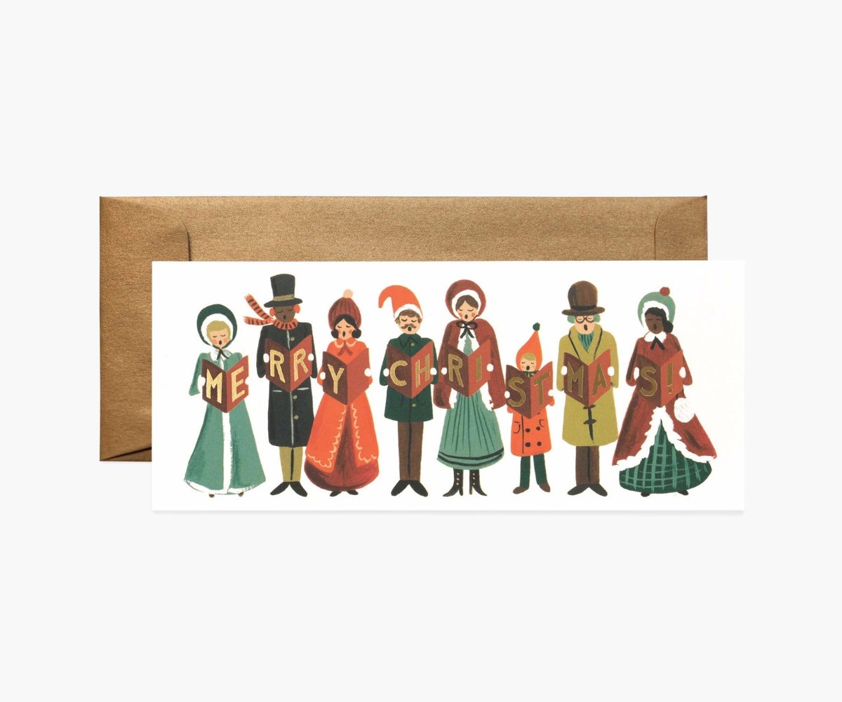 Caroler's Christmas No. 10 Greeting Card Boxed Set of 6