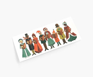 Caroler's Christmas No. 10 Greeting Card Side View