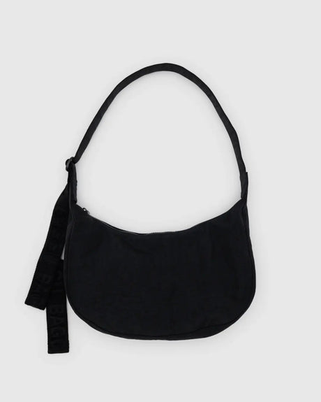 Medium Nylon Crescent Bag - Black - Hello World Modern Mercantile