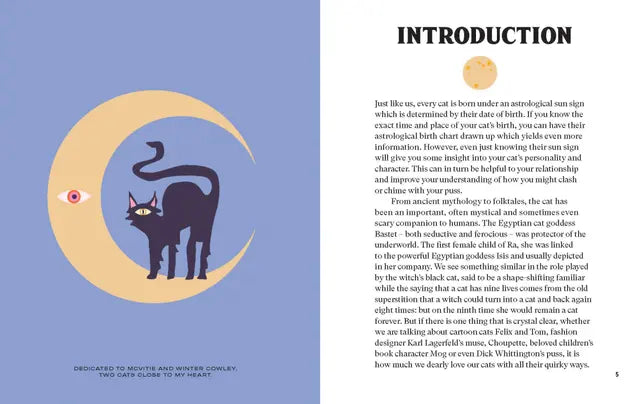 Cat Astrology Book Interior Pages of Introduction