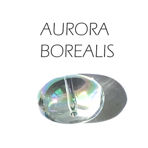 Shallow Tide Glass Bauble Necklace - Silver/Aurora Borealis