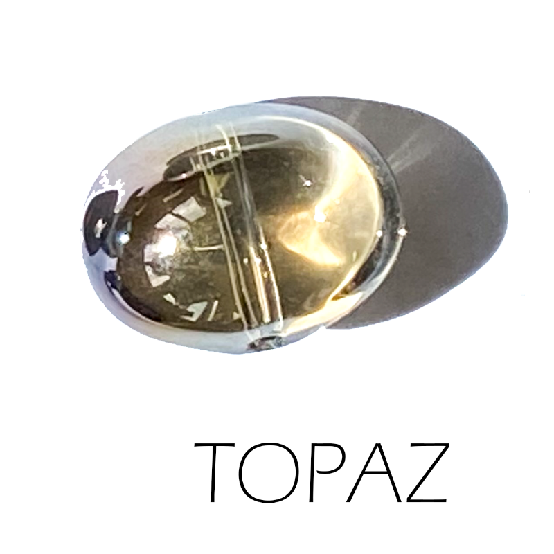 Plumb Point Geometric Pendant Necklace - Gold/Topaz