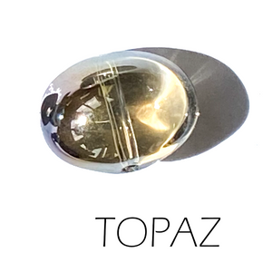 Plumb Point Geometric Pendant Necklace - Gold/Topaz