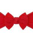 Classic Knot Baby Headband - Cherry Red