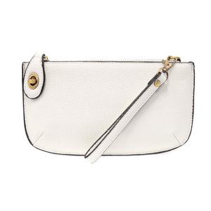 Vegan Leather Mini Crossbody Clutch - White