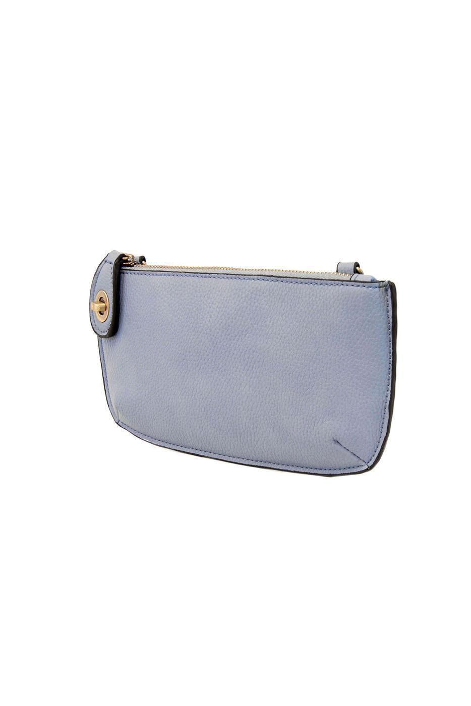 Vegan Leather Mini Crossbody Clutch - Hydrangea