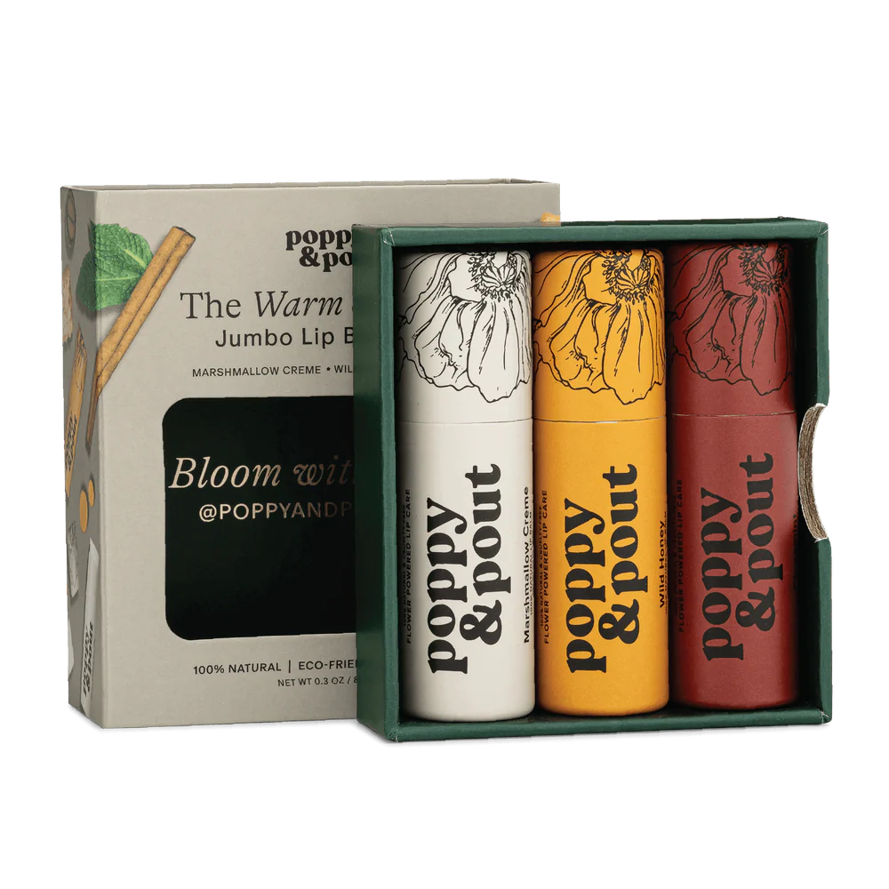 Lip Balm Trio Gift Set - Warm & Toasty
