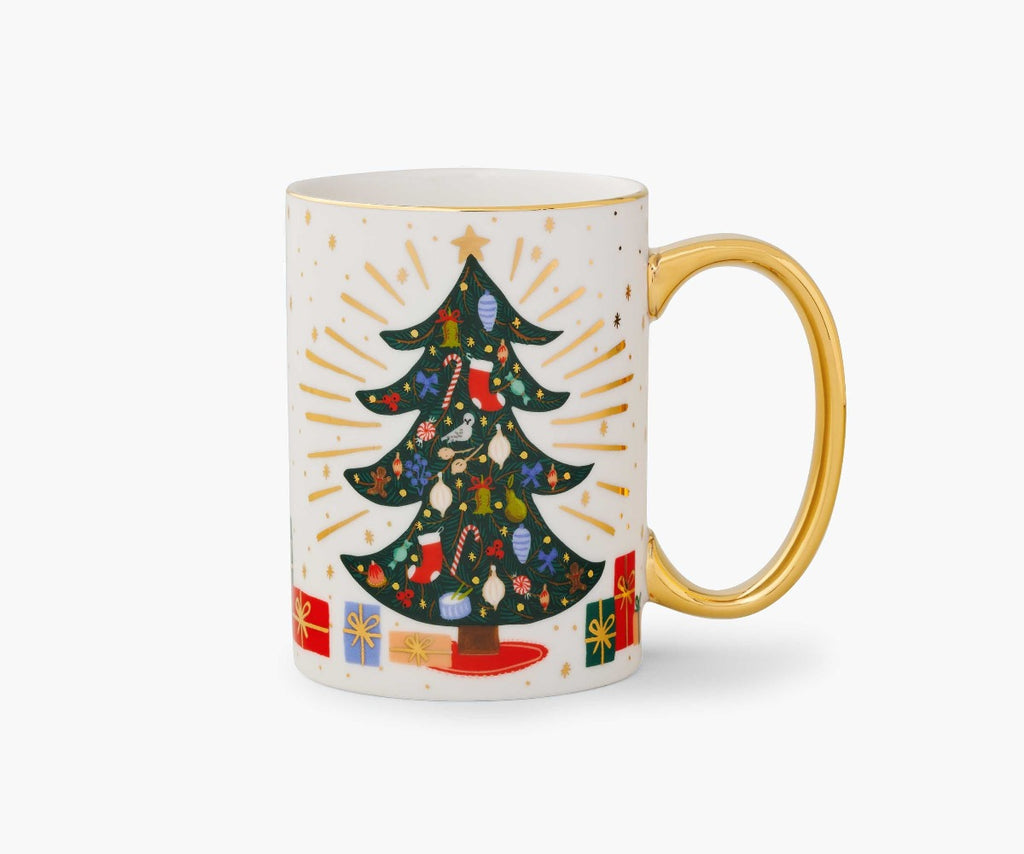 Holiday Christmas Tree Porcelain Mug