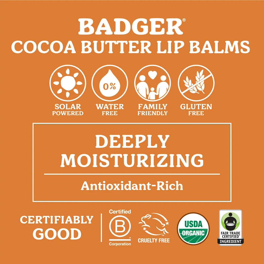 Natural Cocoa Butter Lip Balm - Vanilla Bean
