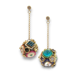 Swarovski Crystal Eclectic Ball Drop Dangle Earrings