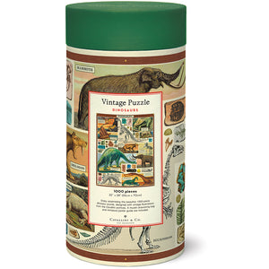 1000-Piece Vintage-Style Puzzle – Dinosaurs