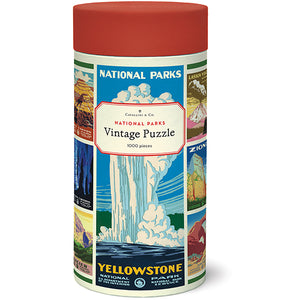 1000-Piece Vintage-Style Puzzle – National Parks Posters
