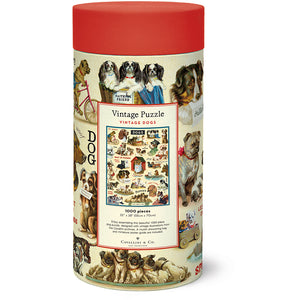 1000-Piece Vintage-Style Puzzle – Dogs