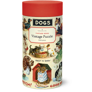 1000-Piece Vintage-Style Puzzle – Dogs