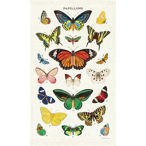 Vintage-Style Tea Towel - Butterflies