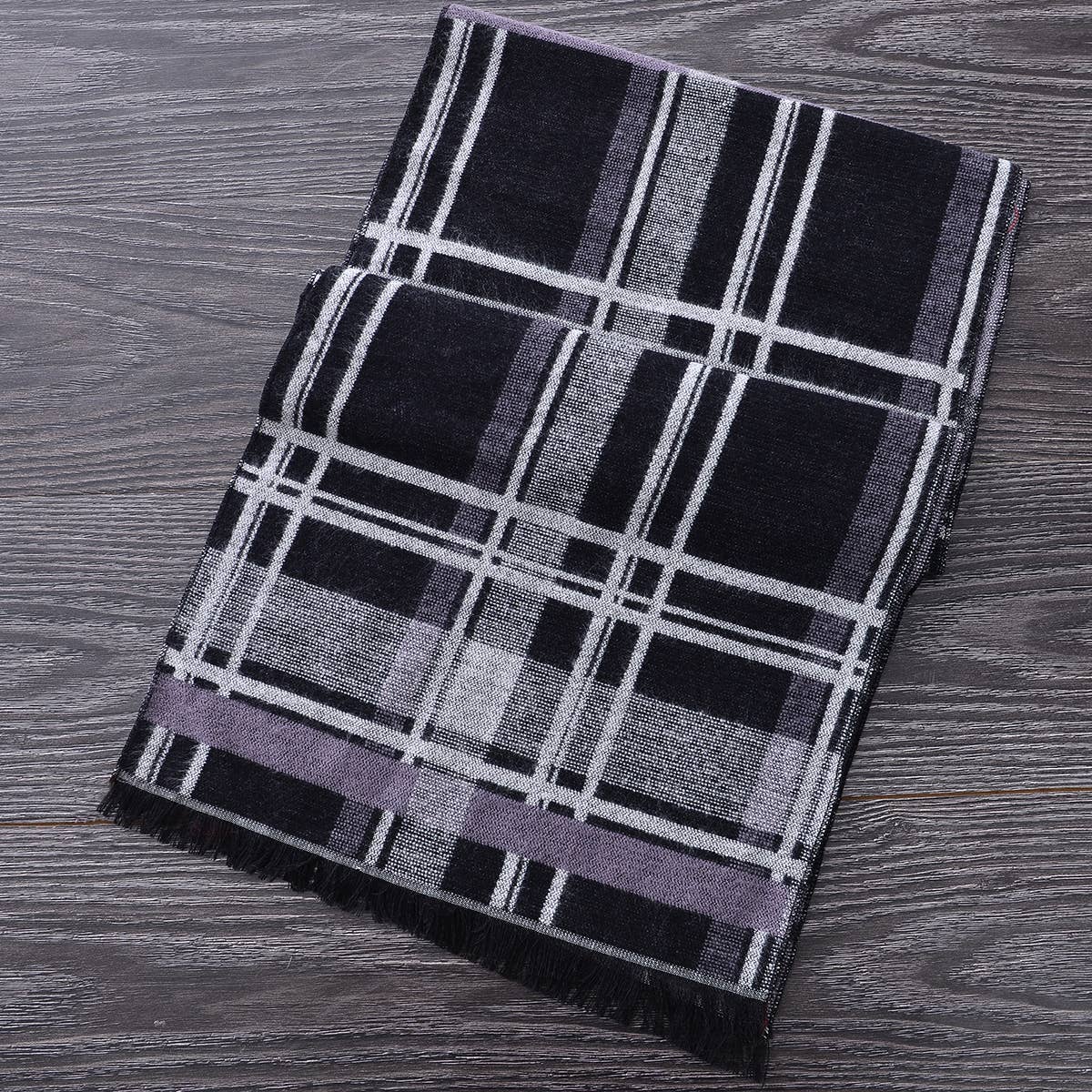 Heritage Scarf - Grey Plaid