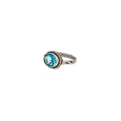 Gemstone Cable Ring