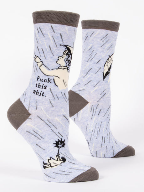 Blue Q Fuck This Shit Women's Crew Socks