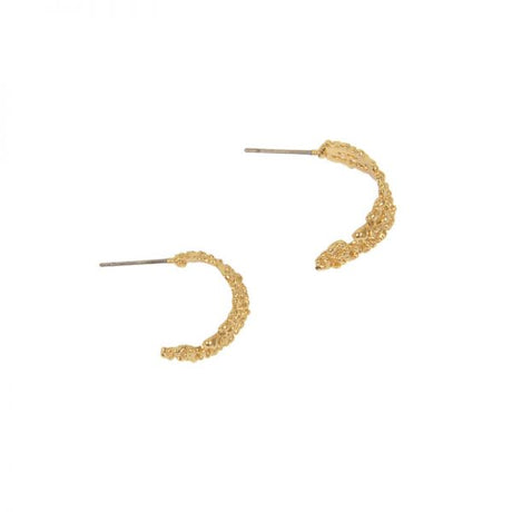 Gold Filigree Hoops