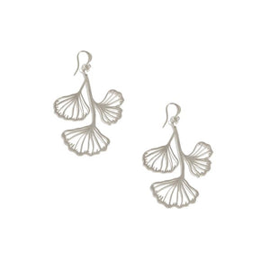 Gingko Leaf Chandelier Dangle Earrings