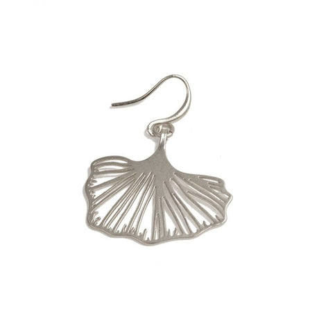 Silver Gingko Earrings