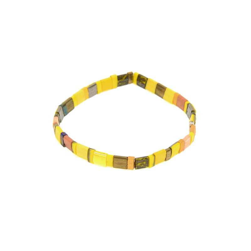 Yellow + Multi - Miyuki Bead Bracelet