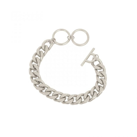 Silver - Wheat Chain Toggle Bracelet