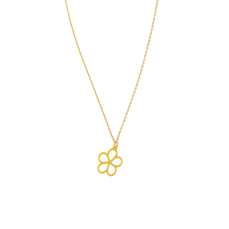 Gold - Daisy Pendant Necklace