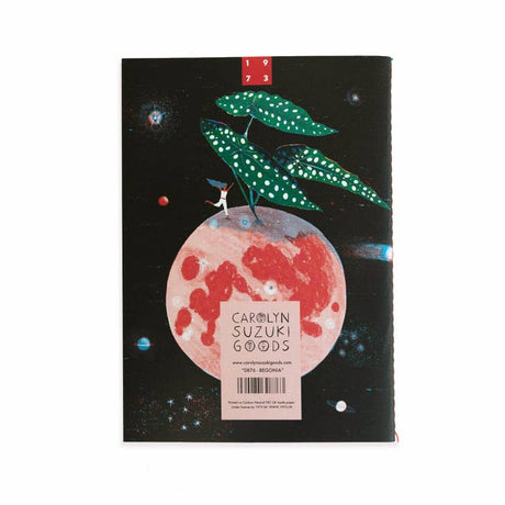 Begonia Houseplant Notebook Collection Carolyn Suzuki Goods - Back