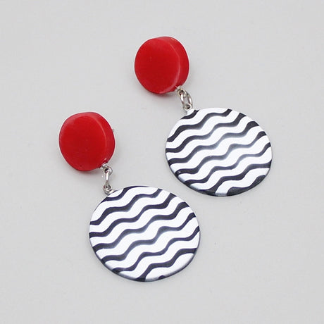 Red - Lunetta Earrings