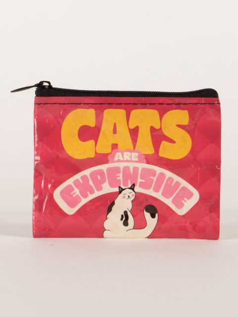 Blue Q Cats Are Expensive Travel Pouch Coin Purse