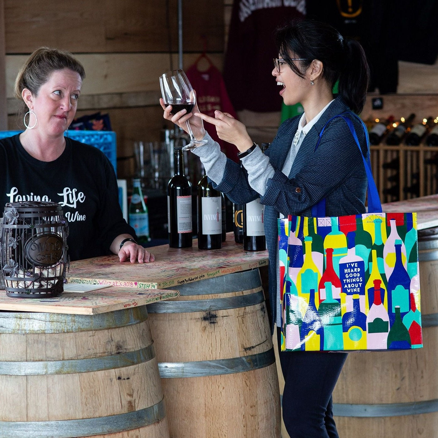 Good Things About Wine Shopper Tote