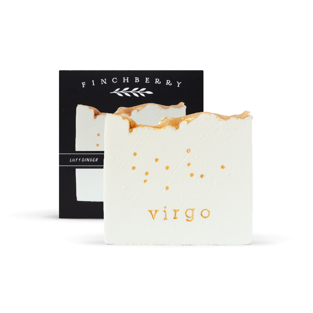 FinchBerry Vegan Handcrafted Soap - Virgo Zodiac. Lily & Ginger Scent.