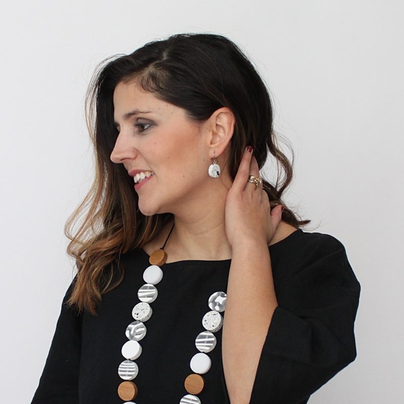 White Granite - Sophie Earrings