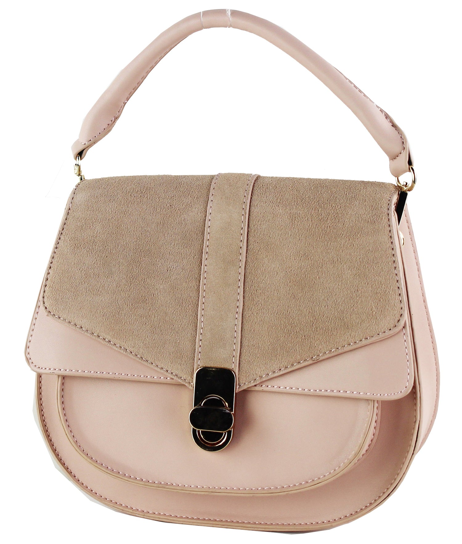 Blush - Genuine Leather Saddle Bag
