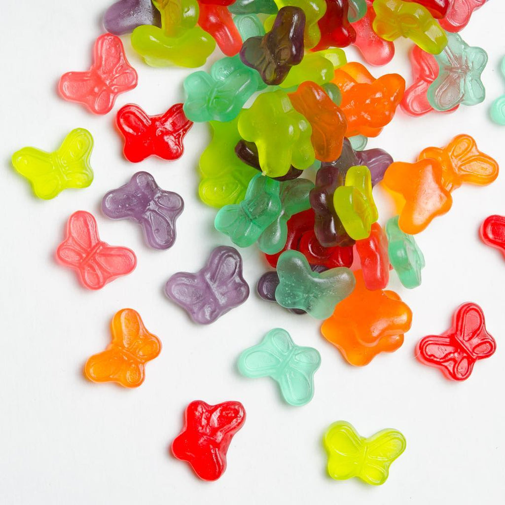 Close Up Image of Gummy Butterflies Candy